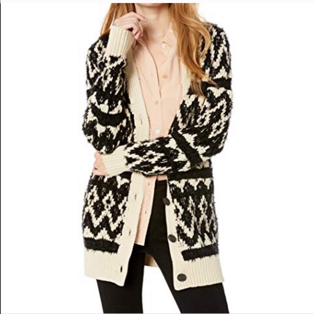 Lucky Brand Diamond Fair Isle Sweater Xl